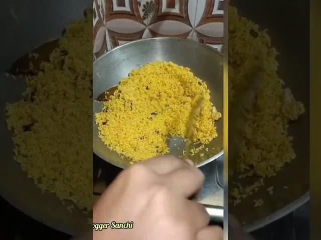 Basanti Pulao Recipe With Gobindobhog Rice। Bengali Rice Recipe. #youtubeshorts