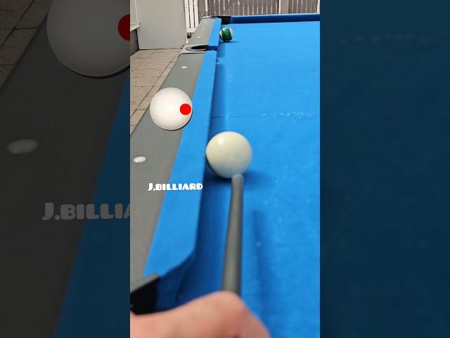 Applying All Spins To Cue Ball For The Ball Frozen Down The Rail #billiard #8ballpool #9ballpool