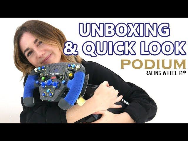 Unboxing & Quick Look l Fanatec Podium Racing Wheel F1 PS4 by SimRacingGirl