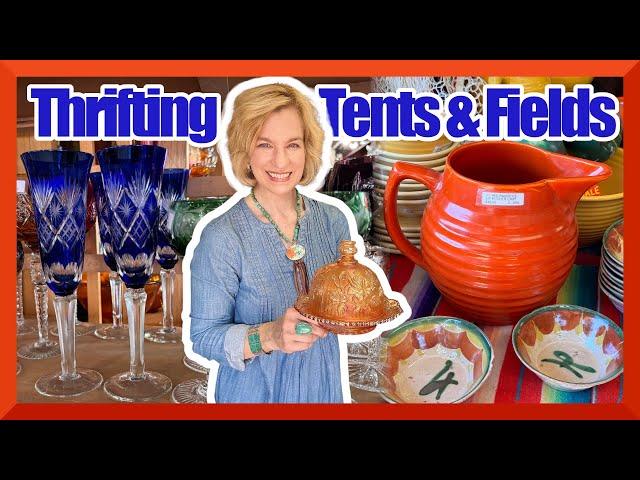 DEALS in the fields! Rock bottom prices: Waterford, vintage glass, Mid-Century, furniture, porcelain