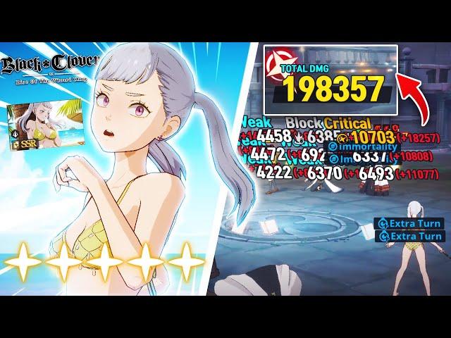 200K COUNTER! MAX DUPE SWIMSUIT NOELLE IS BROKEN! | Black Clover Mobile