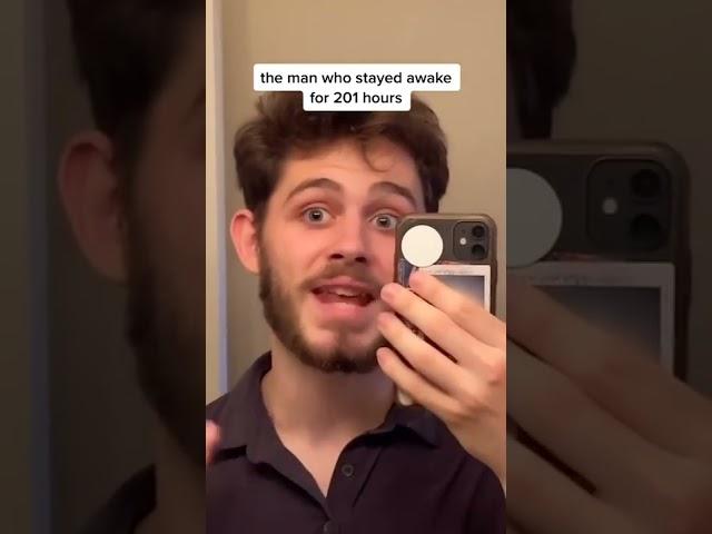 Psychology Experiment Man Stayed Awake For 201 Hours   TikTok  @kraabby