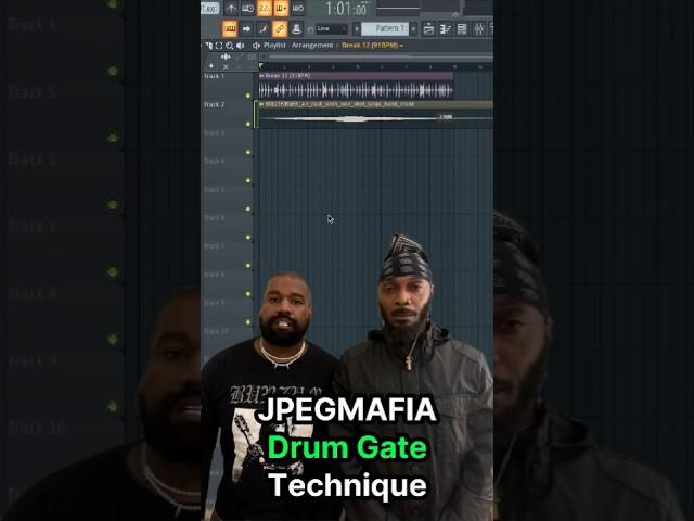 JPEGMAFIA Drum gate technique