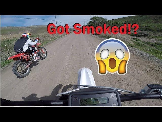 My Alta Redshift MXR (electric dirtbike) vs. Honda CR250r, which is faster?