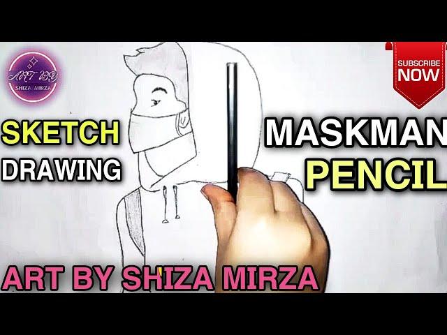 Maskman || Pencil Sketch || Drawing || (Art By Shiza Mirza)