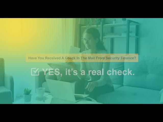 Live Check - Security Finance