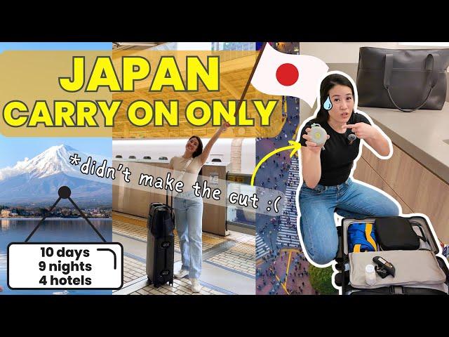 How To Pack for Japan CARRY ON ONLY (Minimalist Travel TIPS)