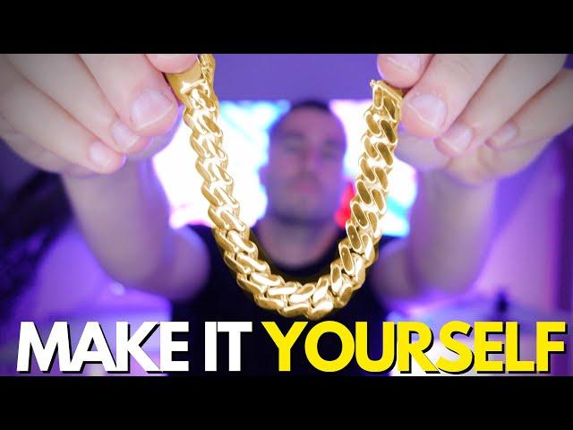 How To Make A Gold Miami Cuban Bracelet YOURSELF (Easier Than You Think!)