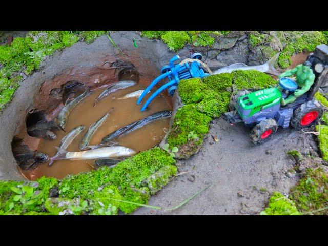 Catch fish using mini water pump motor | fishing in Nepal | diy tractor @sunfarming7533