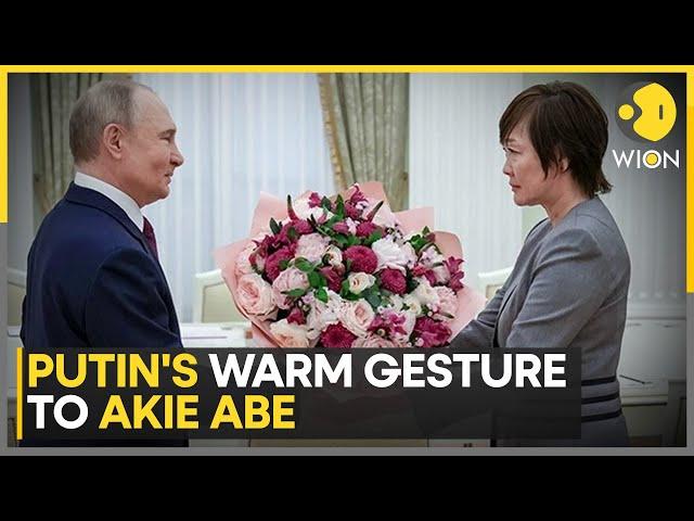 Putin Offers Limousine Ride to Shinzo Abe’s Widow Akie During Heartfelt Meeting | WION
