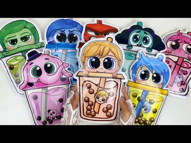 Paper DIY NEW BLIND BAGS INSIDE OUT 2 milk tea Unboxing| How to make inside out blind bag