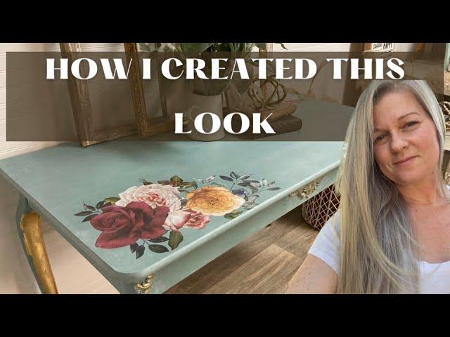 ANYONE can do it! UPCYCLE table FURNITURE FLIPPING for the BEGINNER $5 table-turned Homeschool Desk