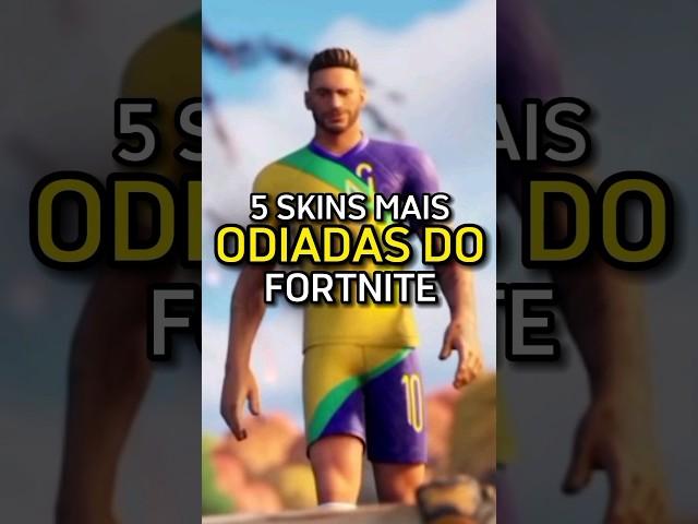 5 SKINS MAIS ODIADAS DO FORTNITE! 