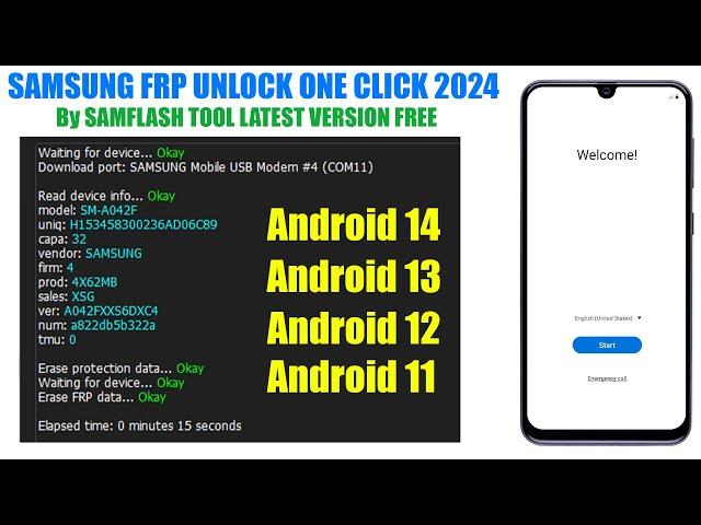 Samsung FRP Bypass Android 14/13/12 BY New Tool ONE Click Remove FRP Fixed ADB Fail