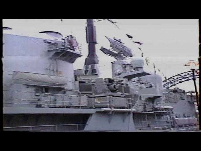 HMS NEWCASTLE (D87)at Newcastle Quayside in 1999