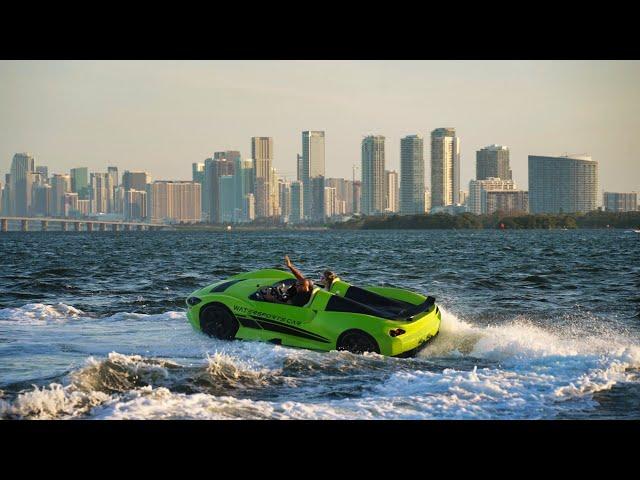 From Full Throttle to 0 in a Split Second ! (Sea Trial Watersports Car)