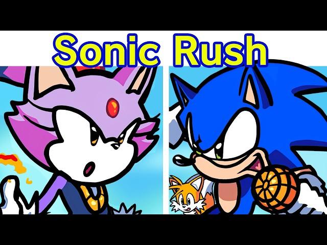 Friday Night Funkin' Sonic Rush in FNF | Blaze the Cat VS Sonic The Hedgehog (FNF Mod: Rushshot)