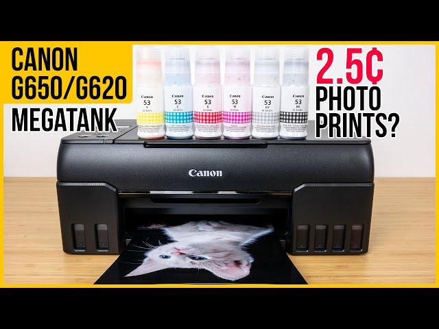 Canon G650/G620 MegaTank photo printer review | Very low costs prints | Quality, speed, features
