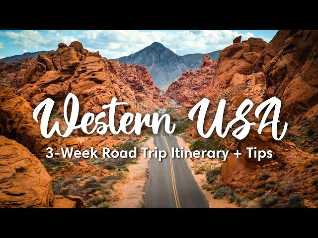 WESTERN USA ROAD TRIP (2024) | The Perfect 3-Week Western USA Road Trip Itinerary (CA, NV, AZ, UT)