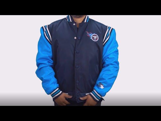 Tennessee Titans || Varsity Blue Bomber Jacket Collection || At William Jacket.