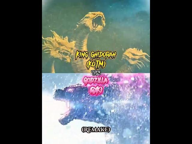 Godzilla (GXK) vs King Ghidorah (KOTM) |#godzillaxkongthenewempire #godzillakingofthemonsters