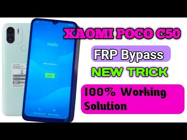 Poco C50 (220733SPH) Frp Bypass Android 12 New Method | Google Account Remove New Solution 2023