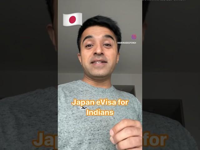 Japan has launched eVisa for Indians ️ #indianinjapan #japanvisa