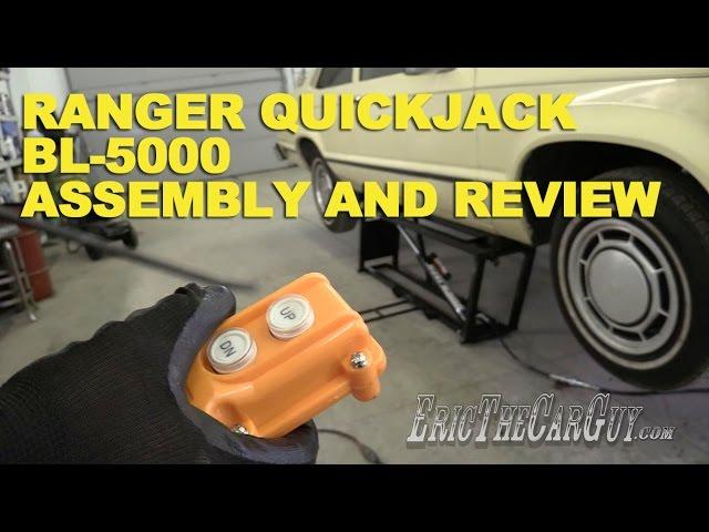 Ranger QuickJack BL 5000 Assembly and Review -EricTheCarGuy