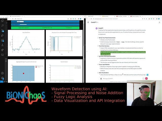 Bionichaos Live Development: Noisy Waveform Detection using Fuzzy Logic