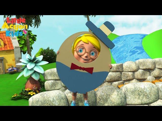 Humpty Dumpty Sat on a Wall  | Popular Nursery Rhymes Songs | Sing & Dance With Little Action Kids