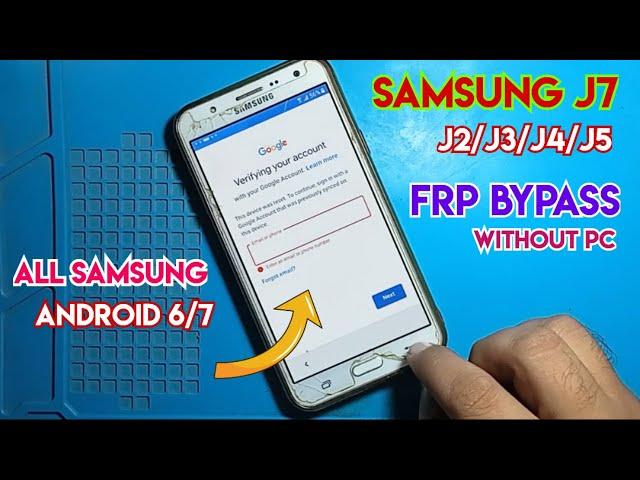 Samsung J7 frp bypass | Samsung J5/J2/J3/J4 Frp Bypass without pc | All Samsung frp bypass New 2024|