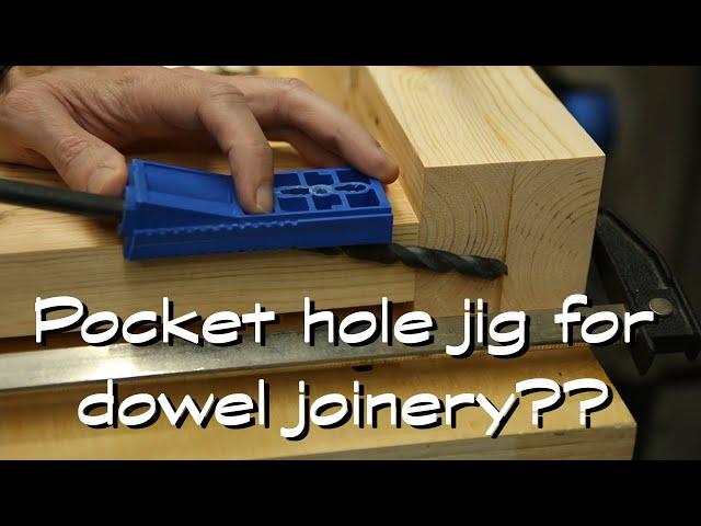 How to use a pocket hole jig for dowel joints!