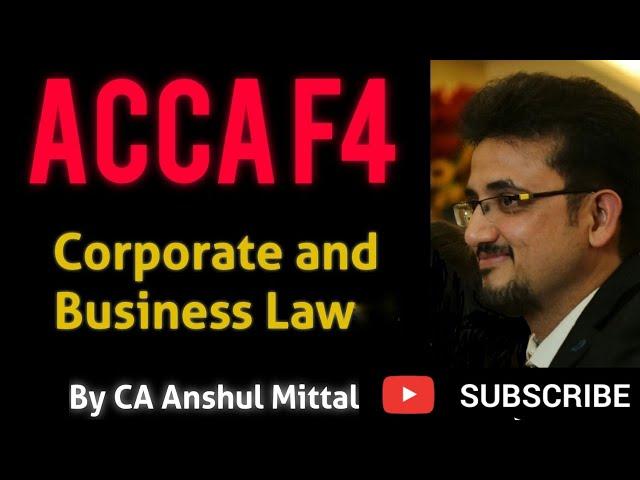 ACCA F4 - Corporate and Business Law - Chapter 2 - Contract Law (Part 2)