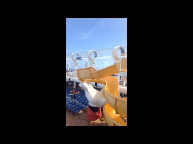 Me and my brother on the Aquaduck on Disney Fantasy