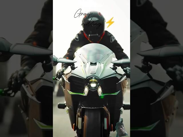 Group riding#automobile1.7 lakh#ninjah2rtopspeed#ninjah2rbike #zx1 #automobile #kawasakininjah2rtop