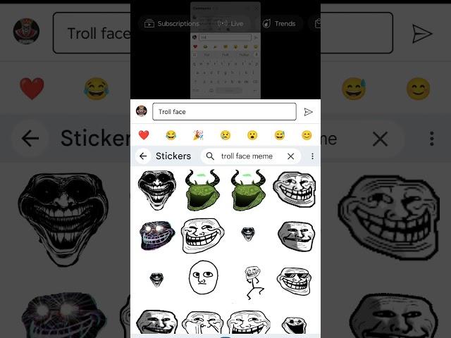 Troll face in emoji  #trollfaceedit