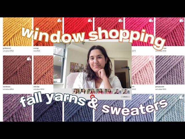 let's go window shopping: online yarn stores & fall sweaters 