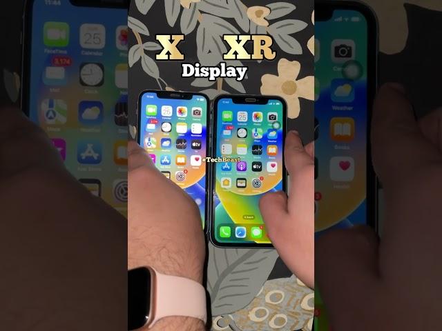 iPhone X display vs iPhone XR display ️