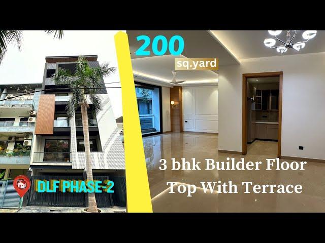 Luxurious 3Bhk Builder Floor In Gurgaon With Terrace ! 200 Sq.Yard Dlf Phase-2 ! Gurgaon Mg Road !