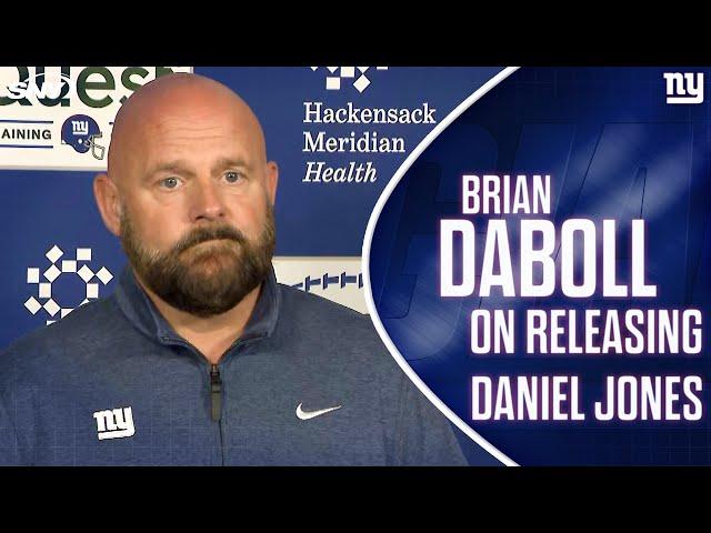 Brian Daboll reacts to the Giants' release of QB Daniel Jones | SNY