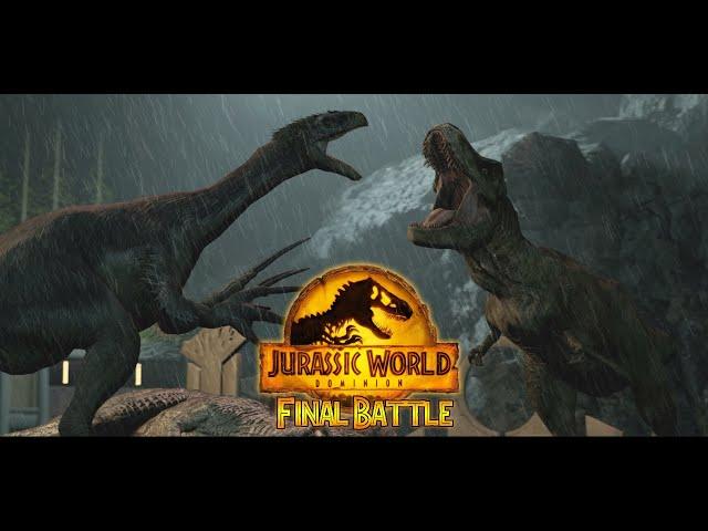 SFM - Jurassic World Dominion - Rexy and Therizinosaurus vs. Giganotosaurus (SPOILERS)