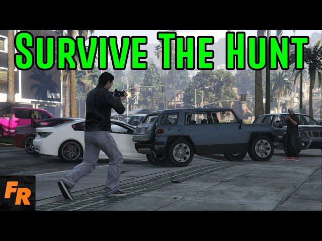 Gta 5 Challenge - Survive The Hunt #36 - Sea Plane Escape