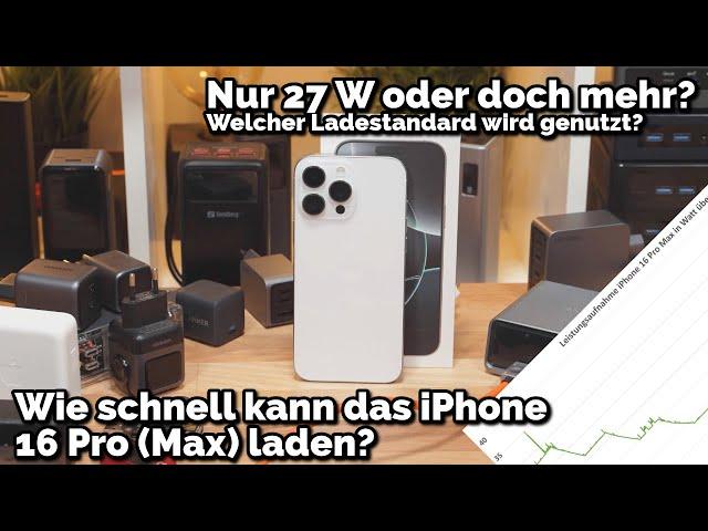 Apple iPhone 16 Pro (Max), wie schnell kann es laden und welcher Ladestandard wird genutzt?