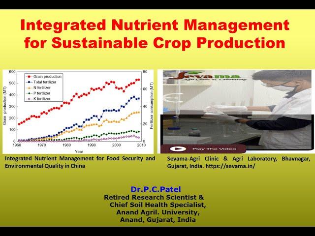 Integrated Nutrient Management for Sustainable Crop Production By D.P.C. Patel