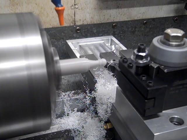 Logan Lathe CNC conversion cutting a pawn