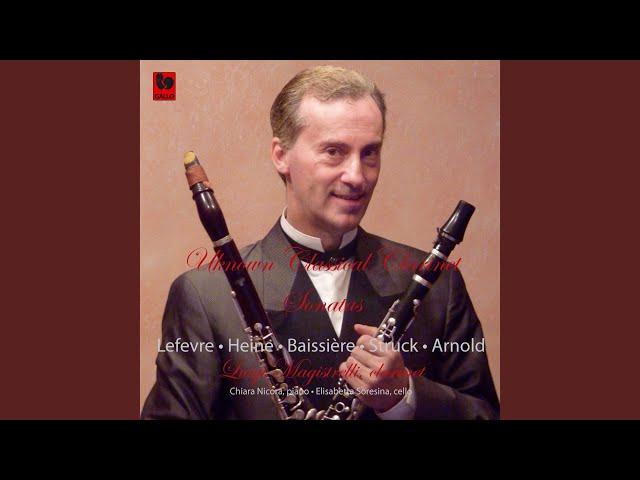 Clarinet Sonata in B-Flat Major, Op. 12, No. 3: II. Adagio con espressione
