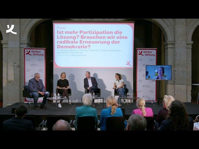 Demokratie Forum 2024: Mehr Partizipation als Lösung? Braucht es die erneuerte Demokratie?