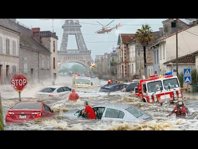 France Today! Rivers overflowed and floods destroyed six French departments,  Europe is shocked