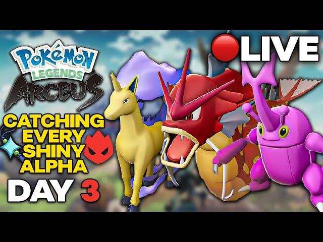 CATCHING EVERY SHINY ALPHA POKEMON IN LEGENDS: ARCEUS!