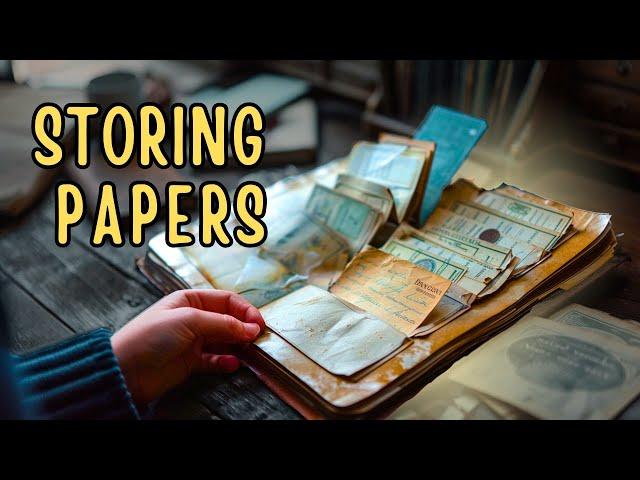 Best organizing solutions for paper - Collage Ephemera